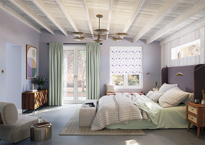 Bubbles, Mauve - Twist&Fit Roller Blind - Image 8